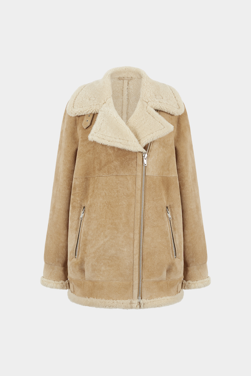 Giacca oversize in montone merino shearling - Londra - 29 ottobre