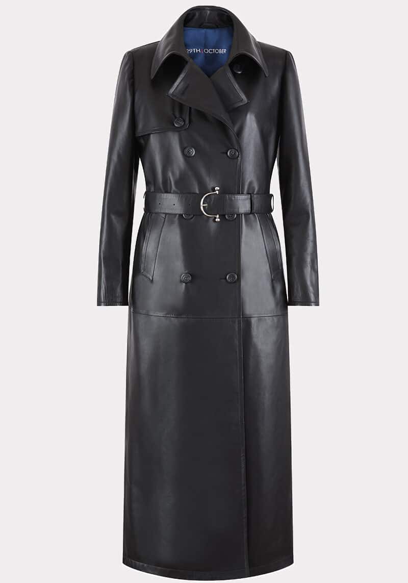 Veda-long-trench-trendy-leather-lamb-black