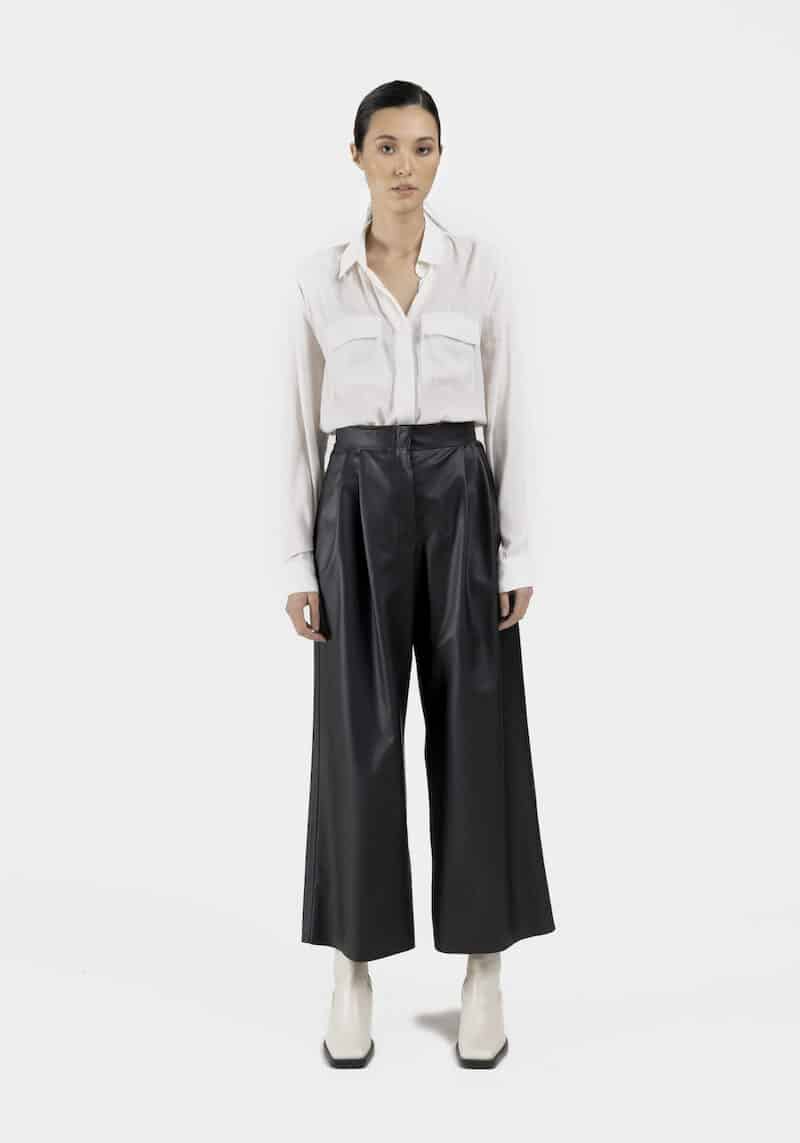 Venezia-pantalon-large-taille-haute-cuir-vegan-dev