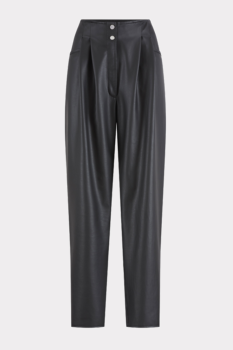 Verona-pantalon-taille-haute-coupe-droite-cuir-vegan-noir