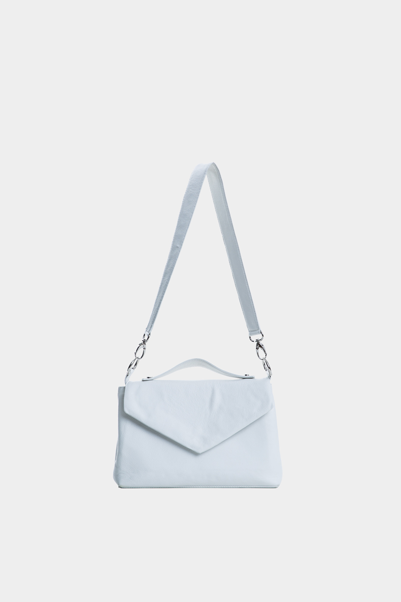 Borsa a mano in pelle di vitello bianca dall'Italia - Amazone - 29 ottobre