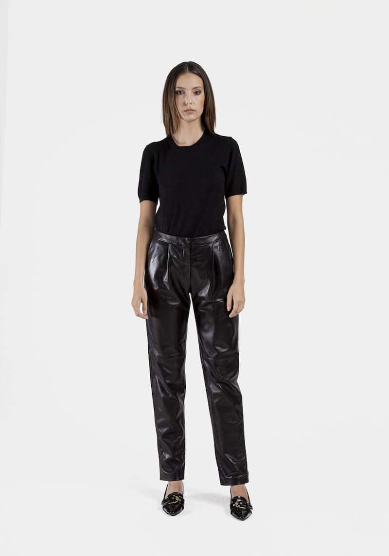 Alto-pants-leather-lambskin-plunge-front