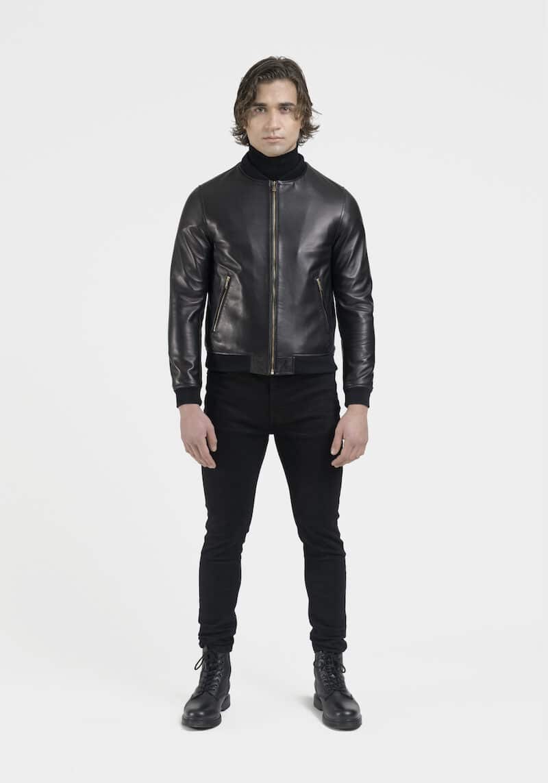 Hugo-jacket-jacket-lambskin-black-dev