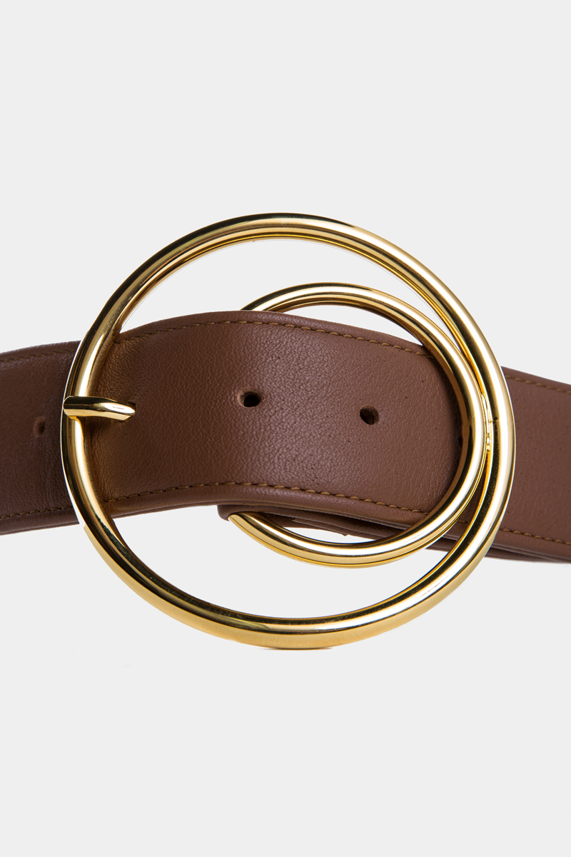 cybele-ceinture-brun-boucle-ronde-gold-cuir-veau-pleine-fleur-detail