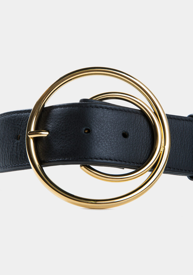 cybele-ceinture-noire-boucle-ronde-gold-cuir-veau-pleine-fleur-detail