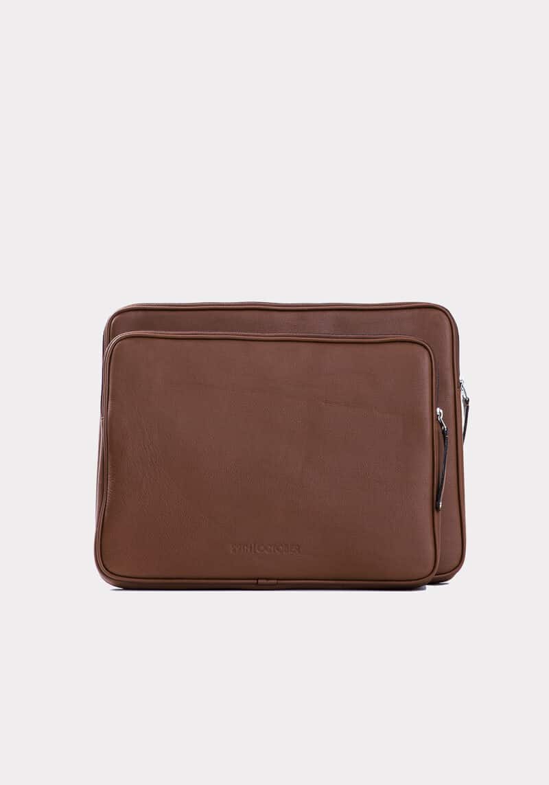 leather-genuine-luxury-brown-back-laptop sleeve