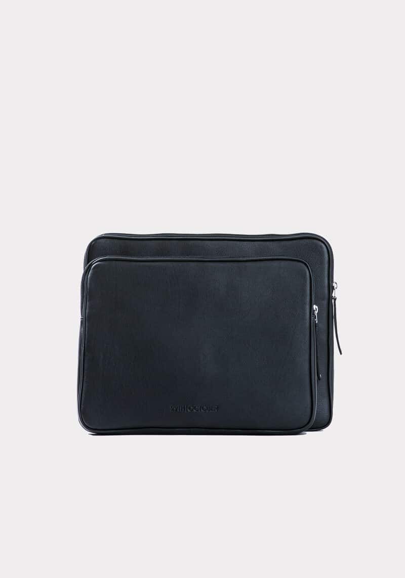 genuine luxury-black-leather-laptop-sleeve-back