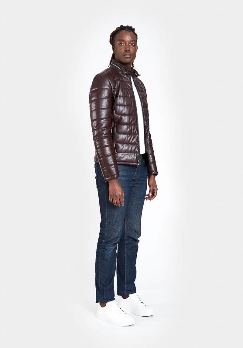 Peter-jacket-down-jacket-comfort-warm-light-leather-lamb-brown-side