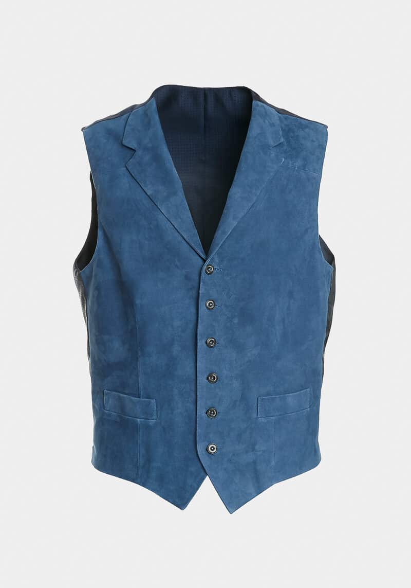 Ralph-gilet-elegant-daim-velours-bleu