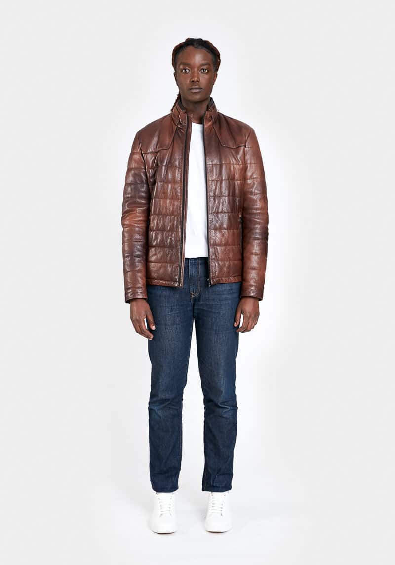 Samuel-down-jacket-comfort-warm-light-leather-lambskin-brown-face