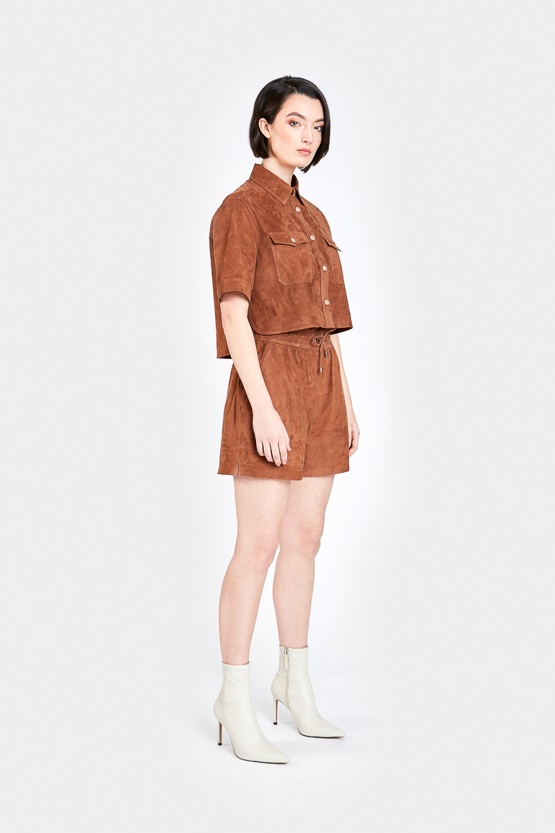 Cléa-shorts-comfort-suede-velvet-brown-cote
