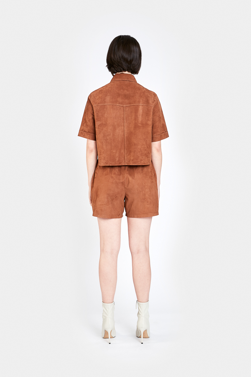 Cléa-shorts-comfort-suede-velvet-brown-back