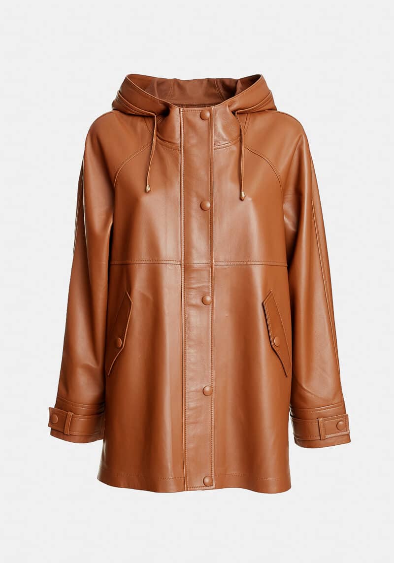 Coral-jacket-oversize-hood-leather-lamb-brown