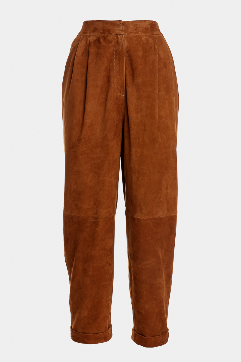 Louane-pantalon-oversize-leger-confort-daim-velours-marron