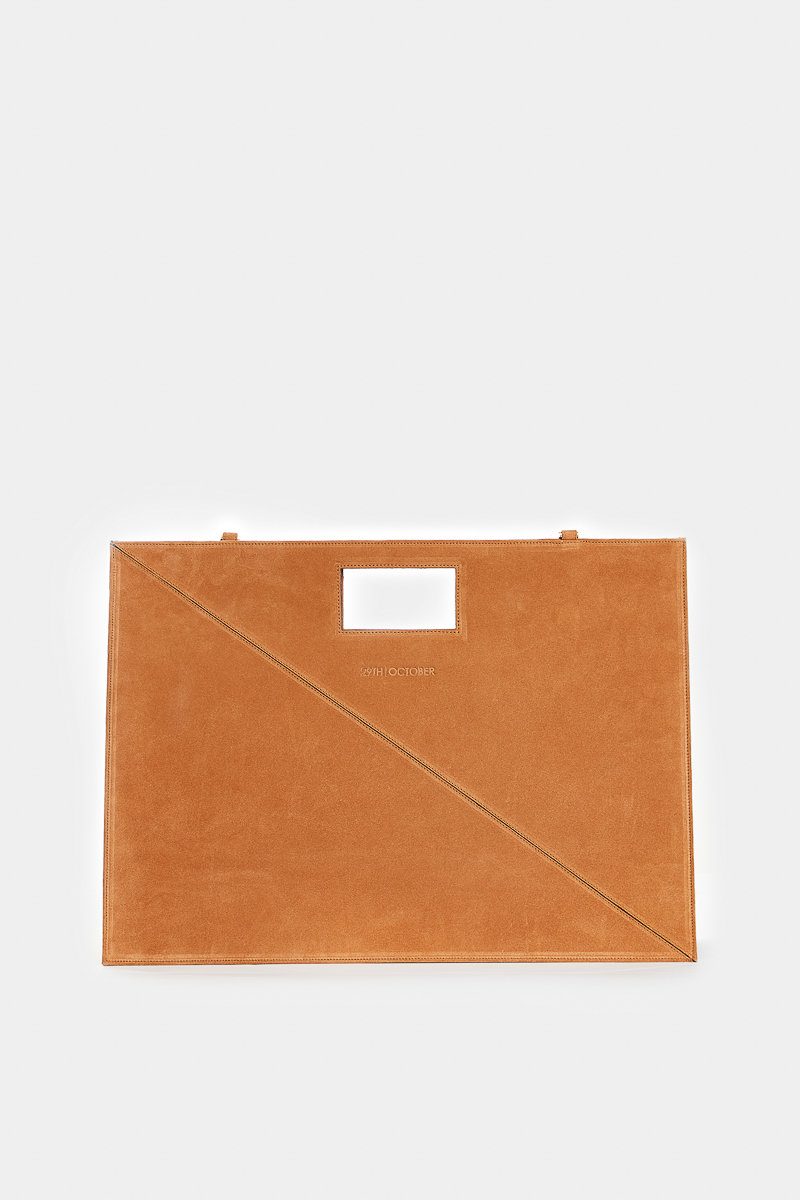 Terra-geometric-tote-bag-calf-leather-full-grain-brown-suede-face1