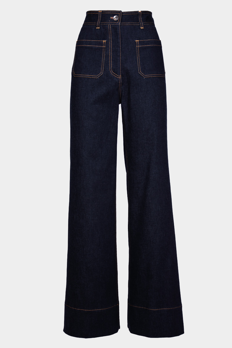 Filippa-pantalon-jeans-denim-bleu-marine-taille-haute-fit-pattes-éléphant-tendance-29thoctober