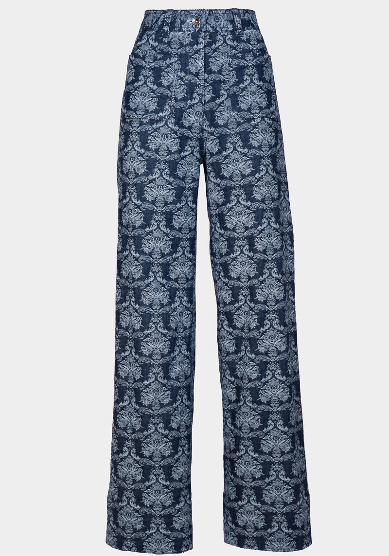 Filippa-broek-hoge taille-fit-wijde-benen-olifant-benen-jeans-denim-bedrukt-geborduurd-70s-stijl-trendy-29thoctober-0