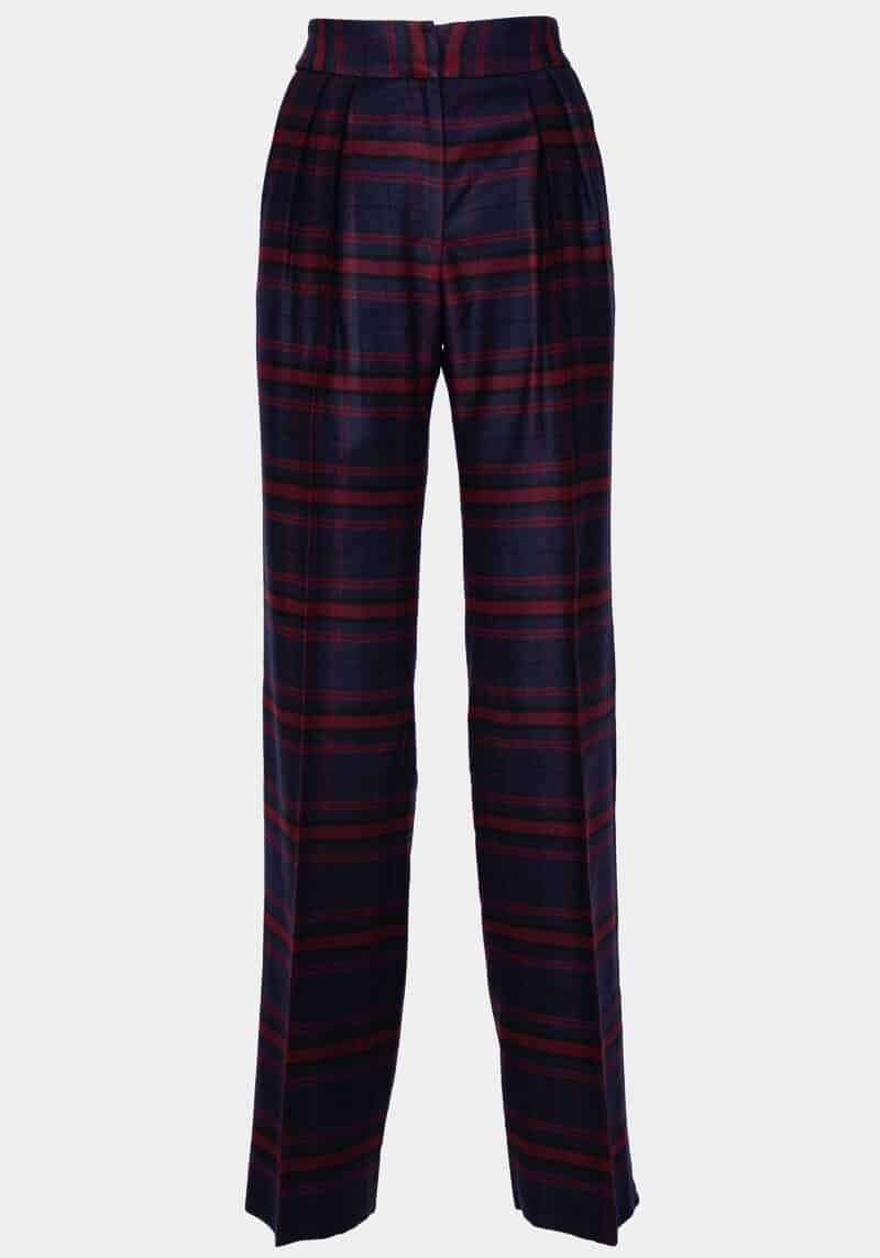 Loredana-straight-pants-wide-pleats-high-waist-pockets-wool-checks-blue-burgundy-0