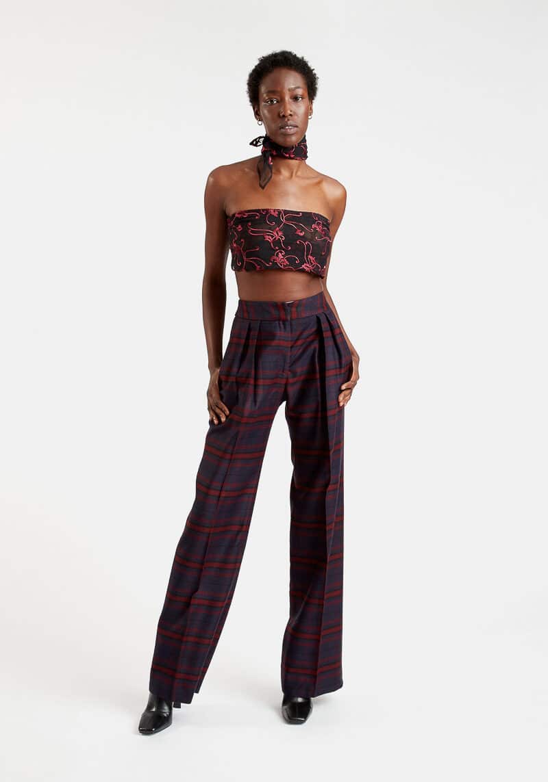 Loredana-straight-pants-wide-pleats-high-waist-pockets-wool-checks-blue-burgundy-1