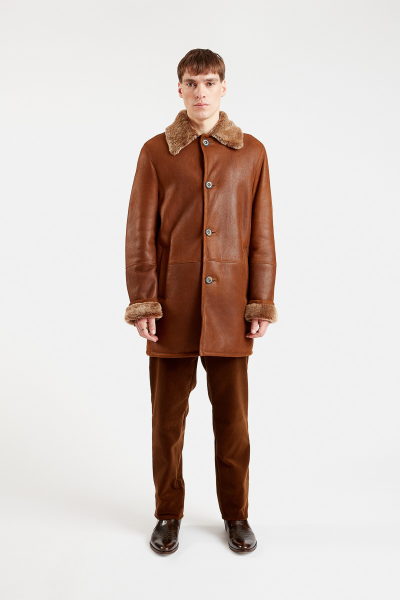 myoken-manteau-classique-épuré-léger-chaud-cuir-mouton-retourne-marron-29thoctober