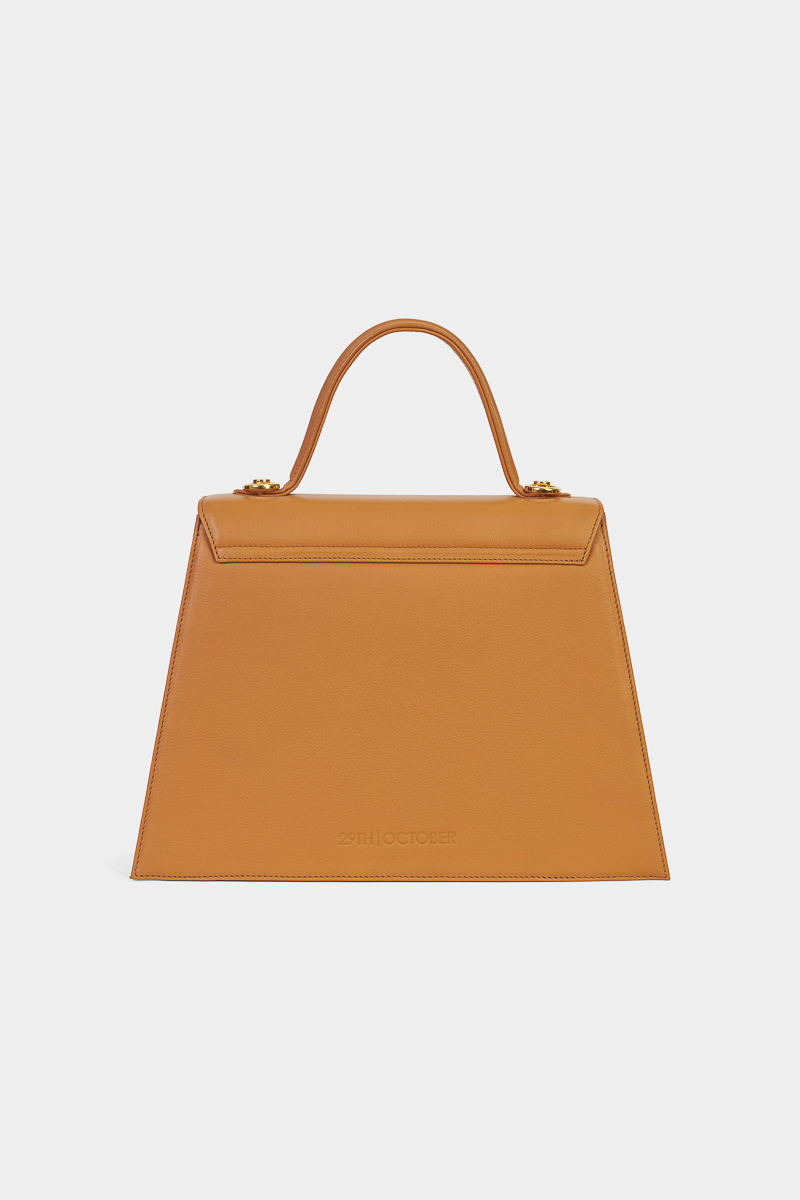 Artemis-sac-a-main-cuir-veau-pleine-fleur-camel-élégant