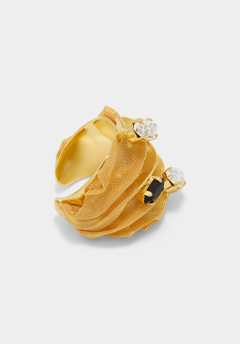 bague-plaqué-or-cristaux-swarovski-noir-blanc-design-luxe-ajustable