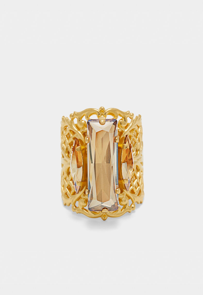 bague-plaqué-or-cristaux-swarovski-champagne-design-luxe-ajustable