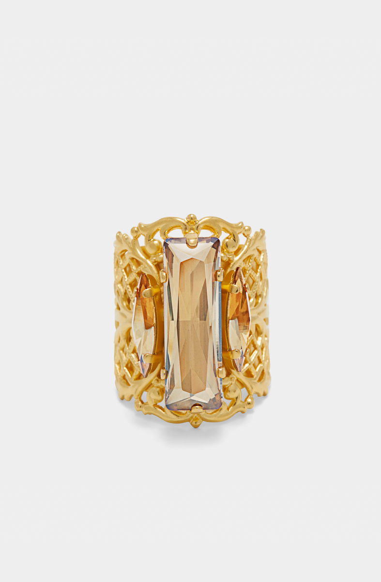 bague-plaqué-or-cristaux-swarovski-champagne-design-luxe-ajustable