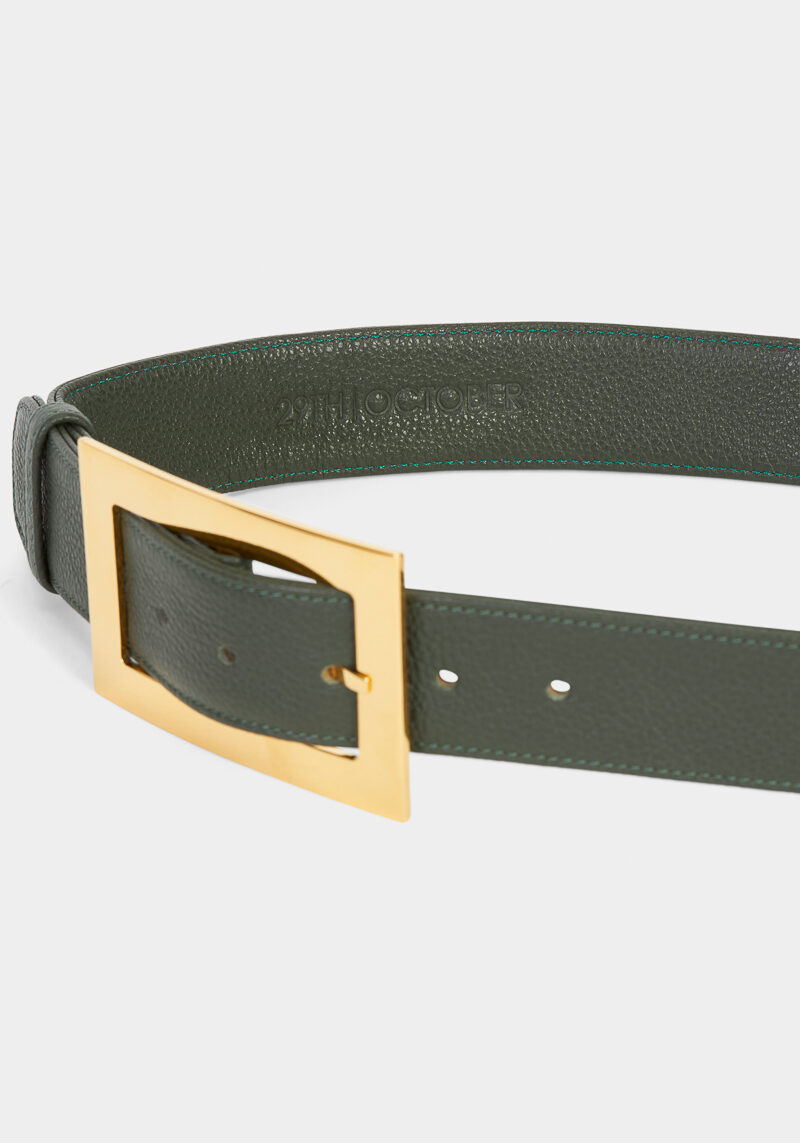 iris-mini-ceinture-cuir-vert-design-élégant-intemporel-luxe