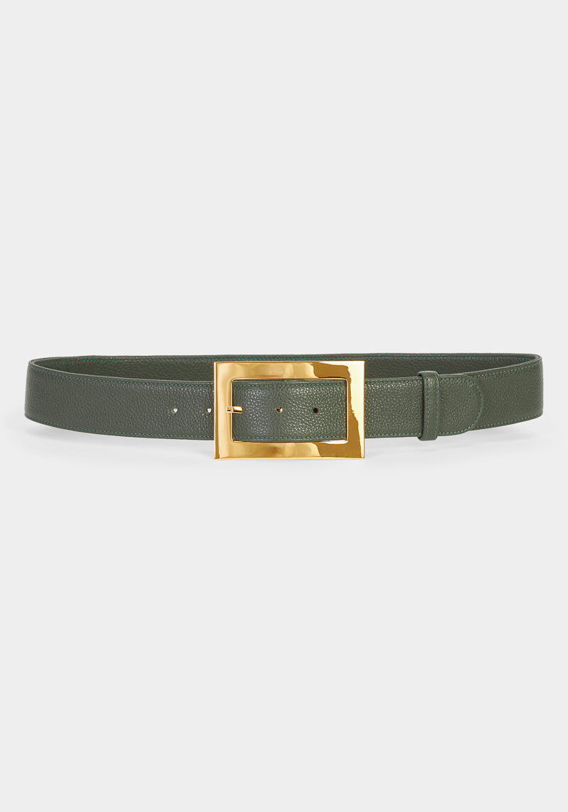 iris-mini-ceinture-cuir-vert-design-élégant-intemporel-luxe-artisan