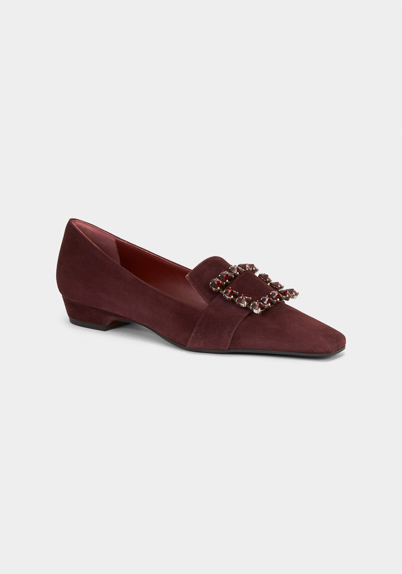 mocassins-daim-bordeaux-élégant-unique-bijoux-cristaux-bordeaux